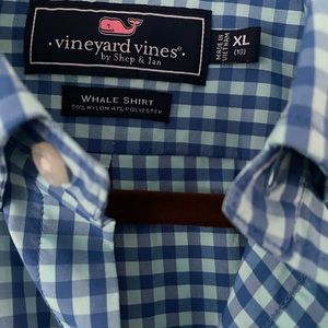 Vineyard Vines  Boy’s XL Performance shirt gingham